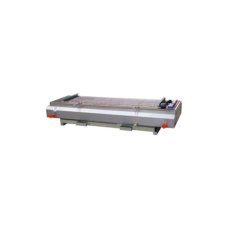 Gas smokeless barbecue grill